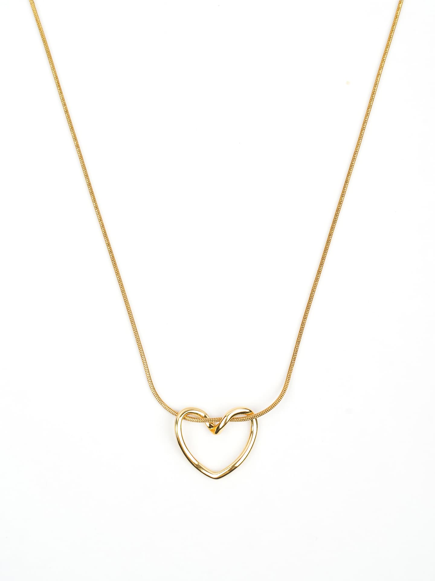 Dainty Open Heart Necklace-1