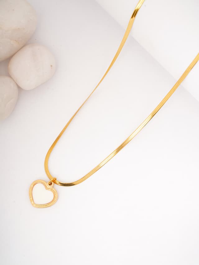 Trendy Gold Snake Chain Bow Lariat-thumb-0