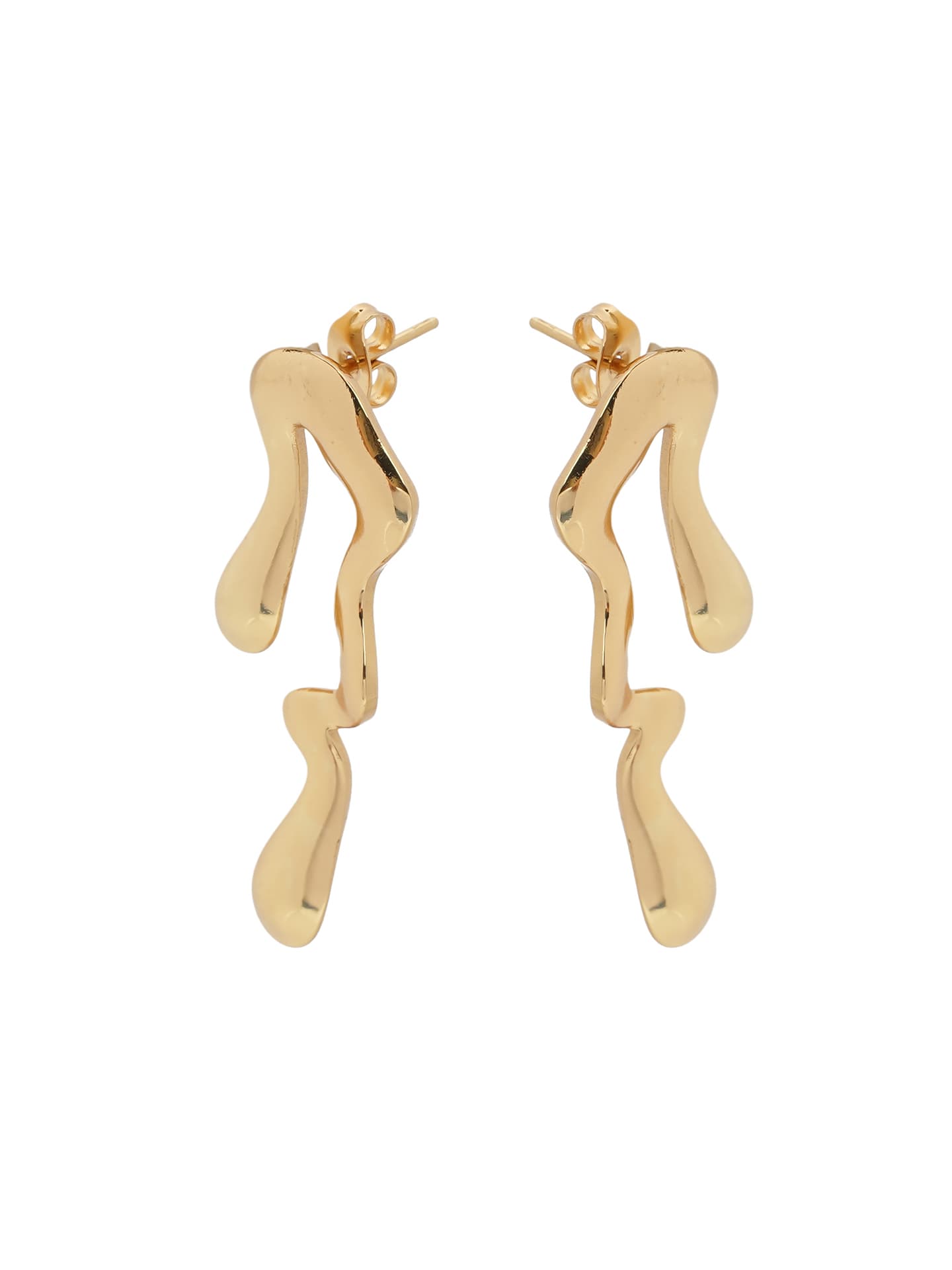 Whimsical Enamel Floral Drop Earrings-1