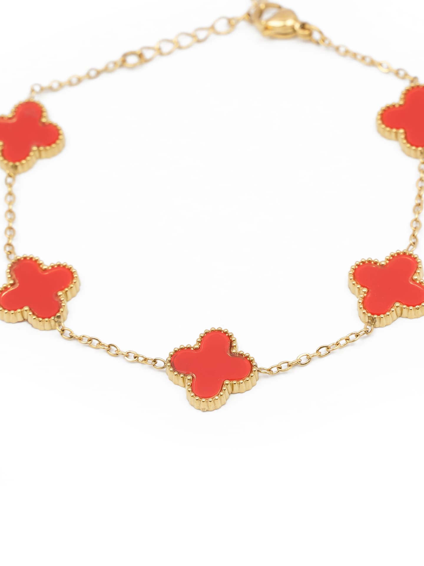 The "Lucky Charm" Bracelet in Rouge Red-1