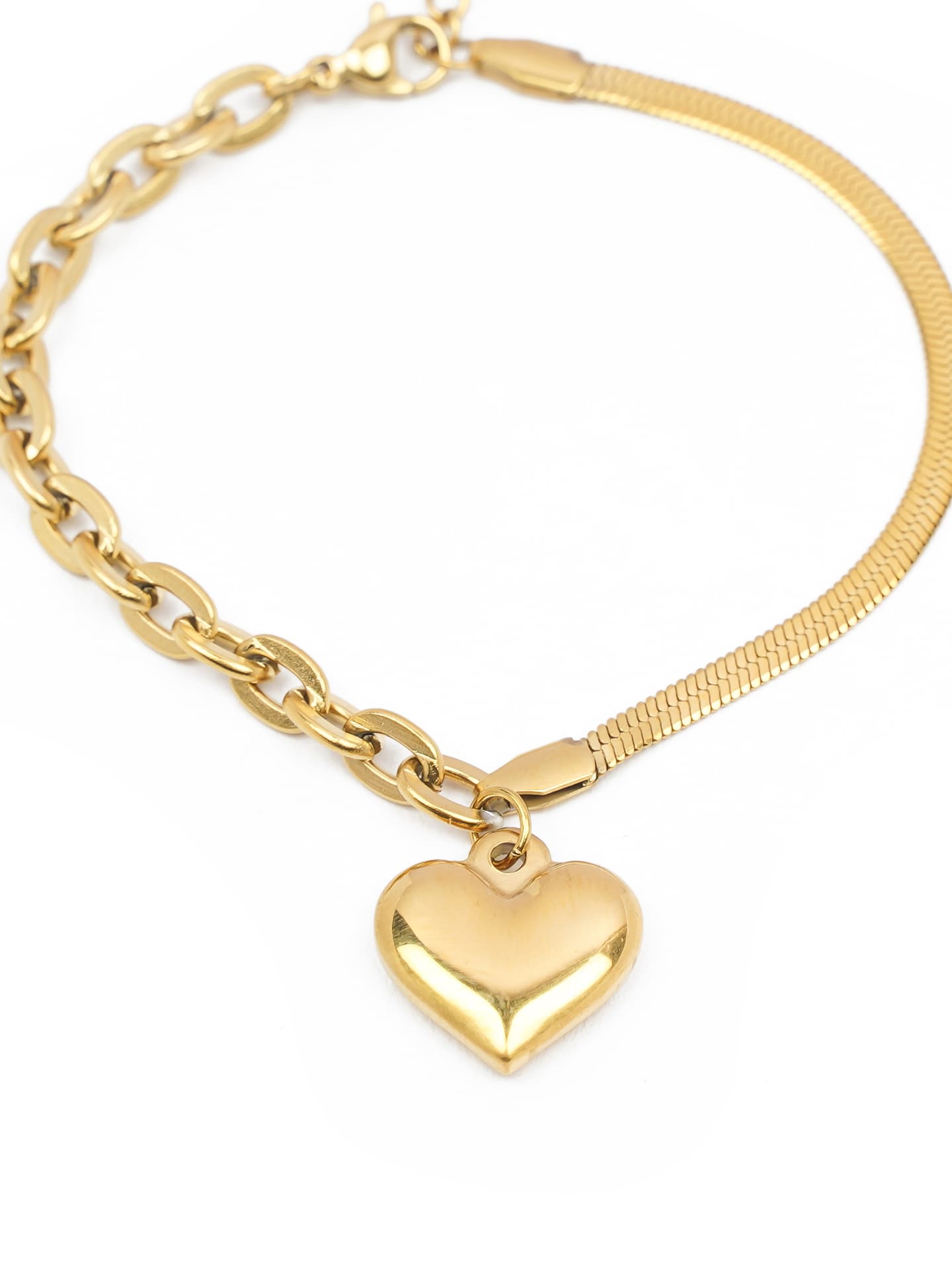 The "Amour" Mixed Chain Bracelet-1