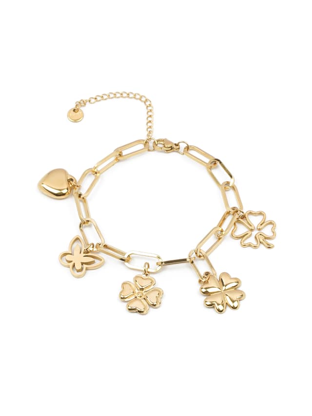 Golden Swirl of Style: The Modern Charm Bracelet-thumb-2