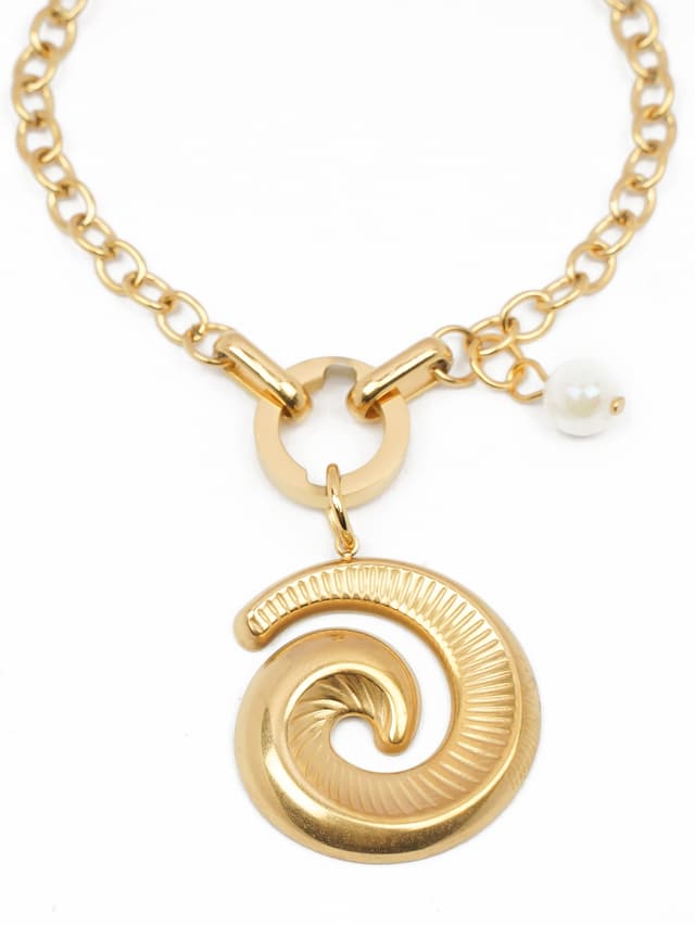 The Single Spiral Charm Bracelet-thumb-1