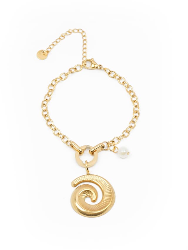 The Single Spiral Charm Bracelet-thumb-2