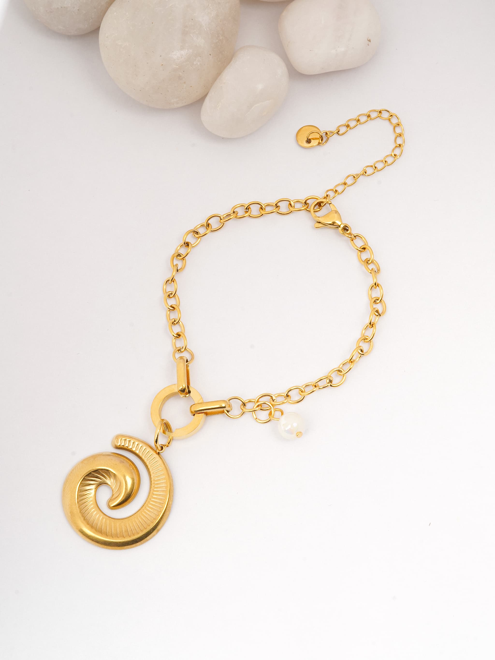 The Single Spiral Charm Bracelet-0