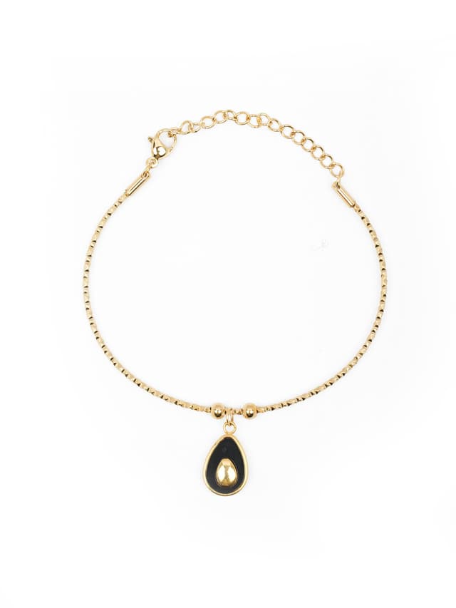 Dainty Teardrop Enamel Charm Bracelet-thumb-1