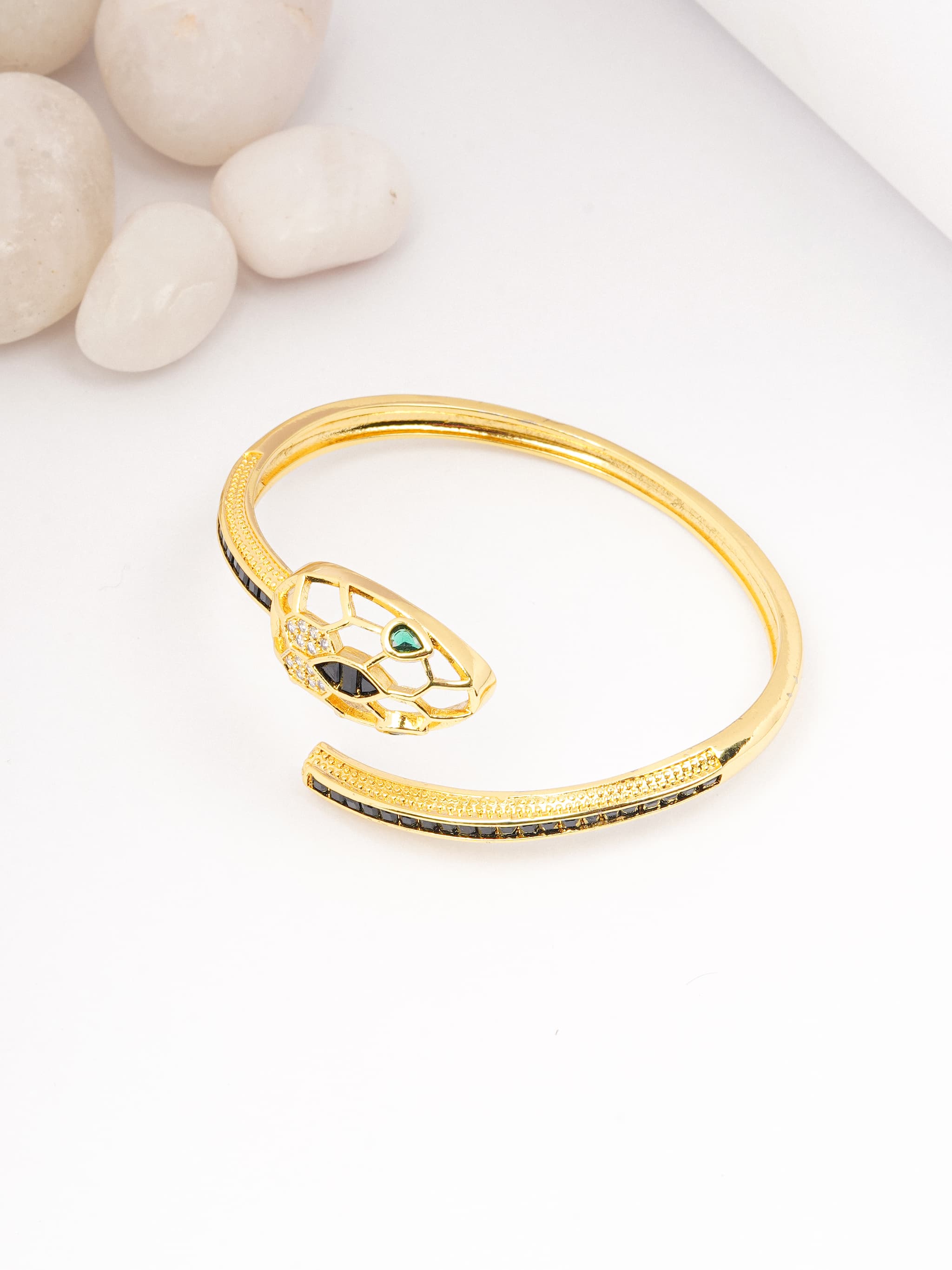 The Serpent Wrap Statement Bangle-0