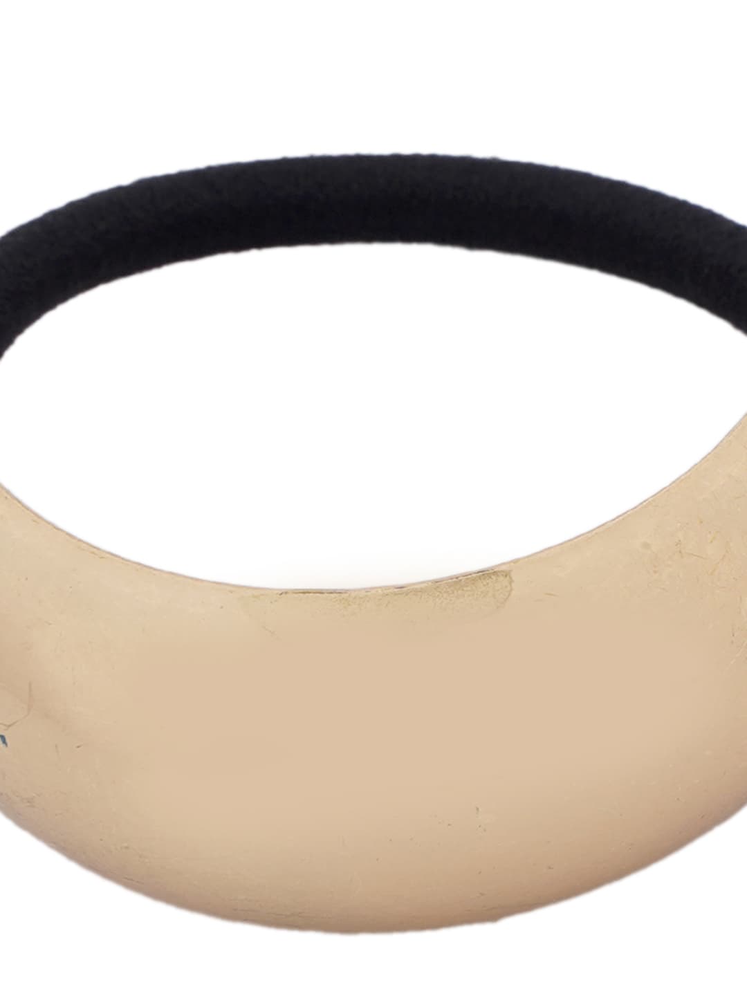 Gold Dome Hair Cuff with Elastic Tie-3