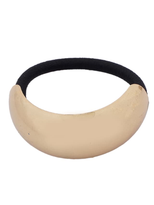 Gold Dome Hair Cuff with Elastic Tie-thumb-1