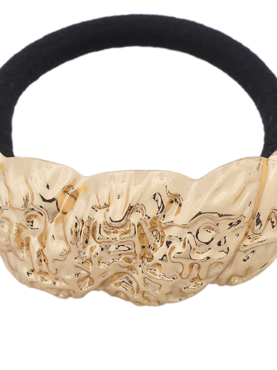 Sculptural Gold Hair Cuffs-3