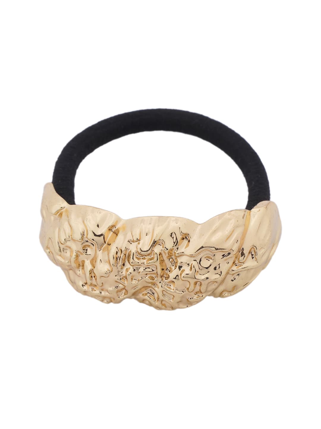 Sculptural Gold Hair Cuffs-1