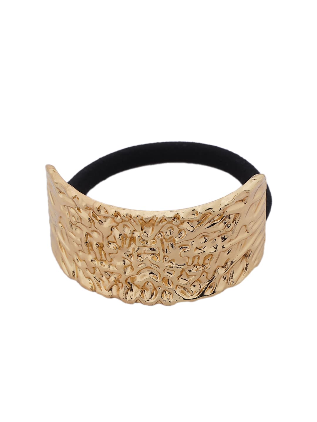 Sculptural Gold Hair Cuffs-1