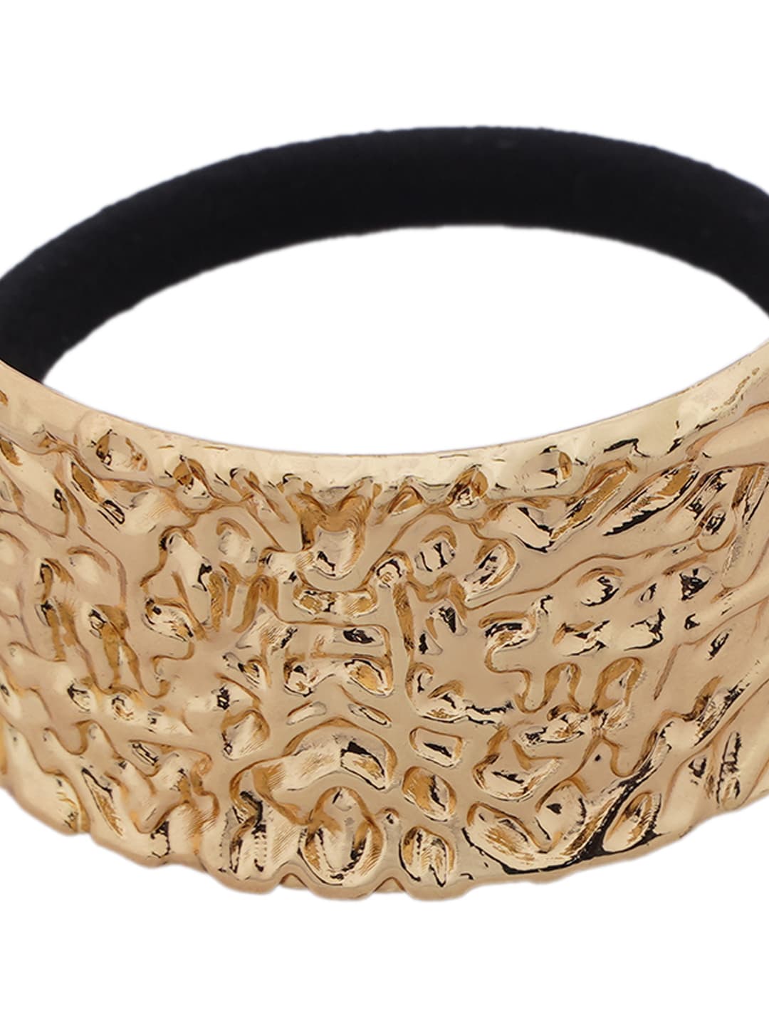 Sculptural Gold Hair Cuffs-3