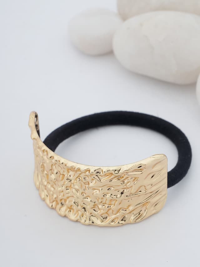 Sculptural Gold Hair Cuffs-thumb-0