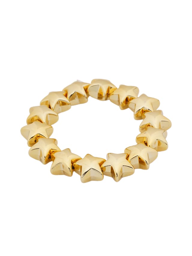 Gold Star Link Bracelet-thumb-2