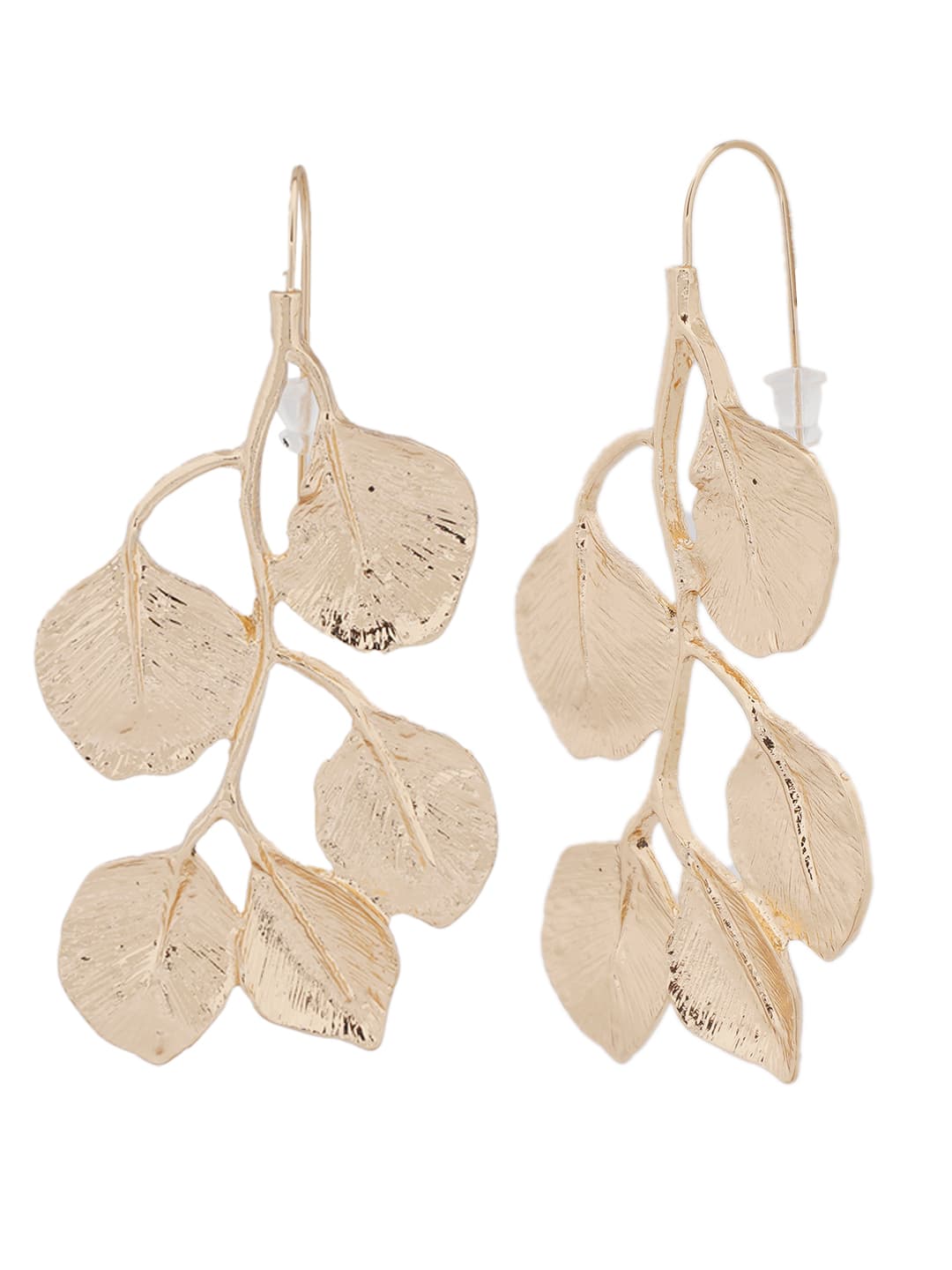 Textured Gold Leaf Branch Drops-1
