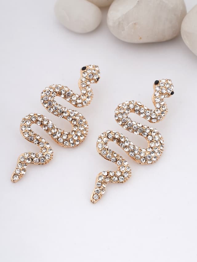 Crystal-Encrusted Serpent Drops-thumb-0