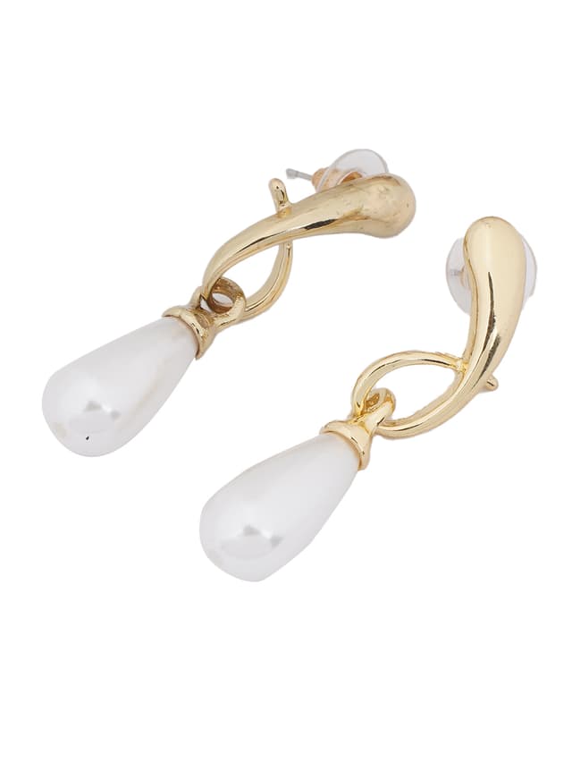 Gold Twist Pearl Drops-thumb-2
