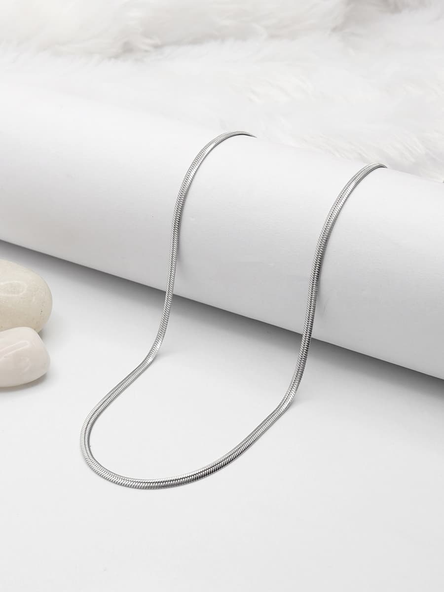 Sterling Silver Thin Sleek Men Chain