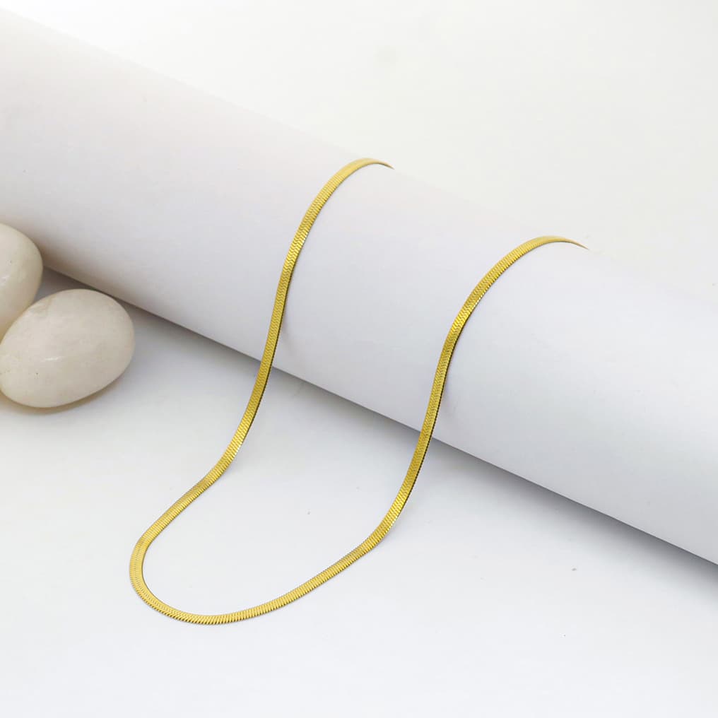 Gold Plated Snake Men's Chain