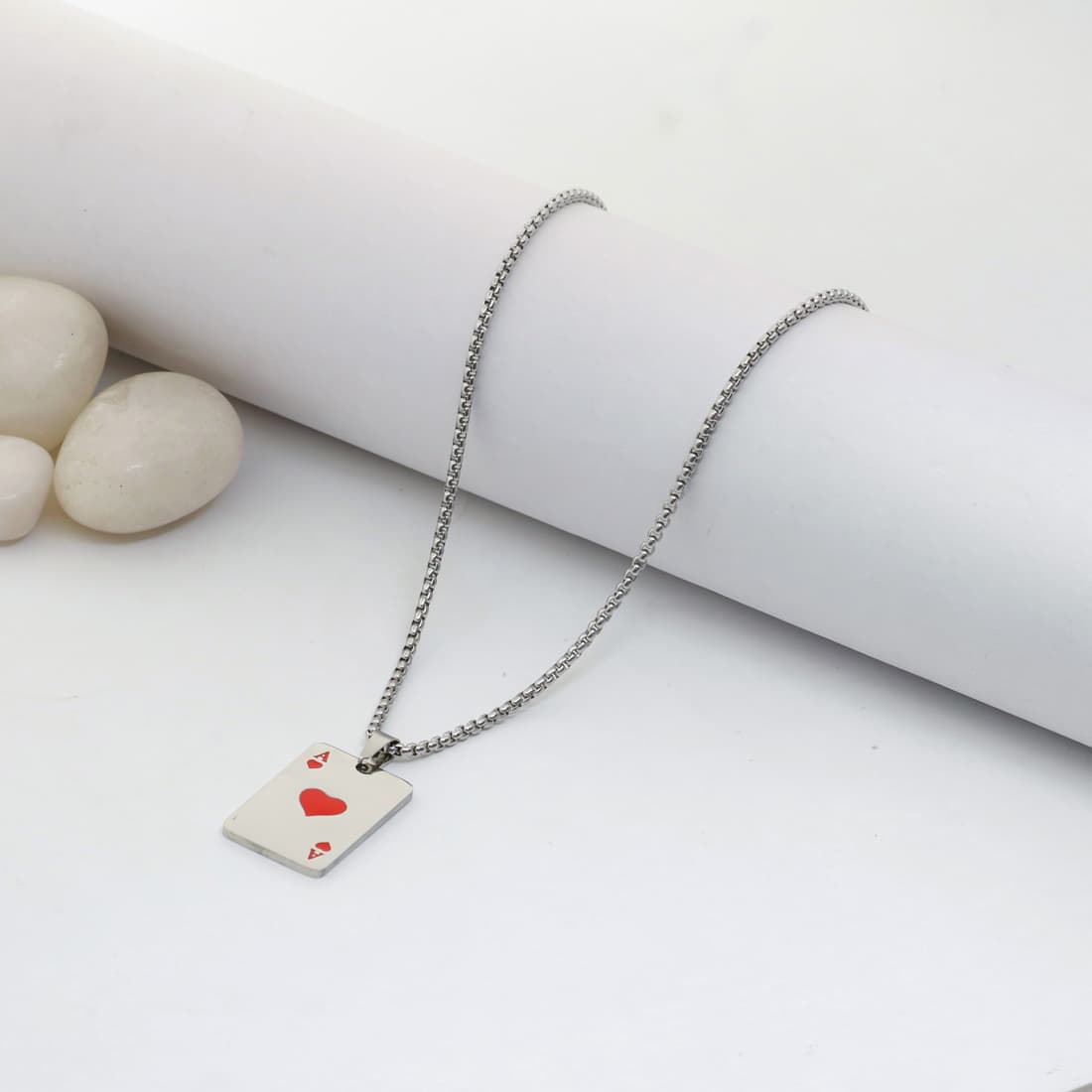 Ace of Hearts Pendant Chain