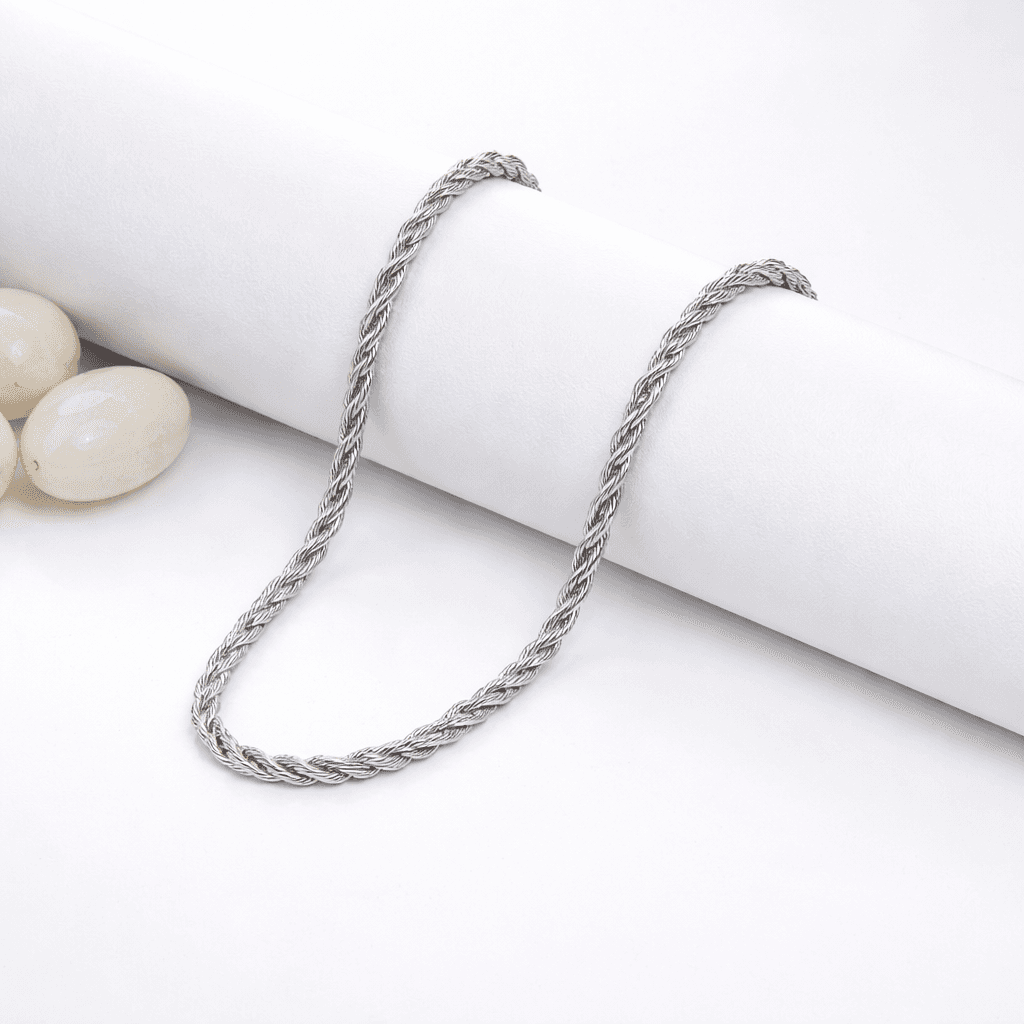 Silver Twisted Rope Chain