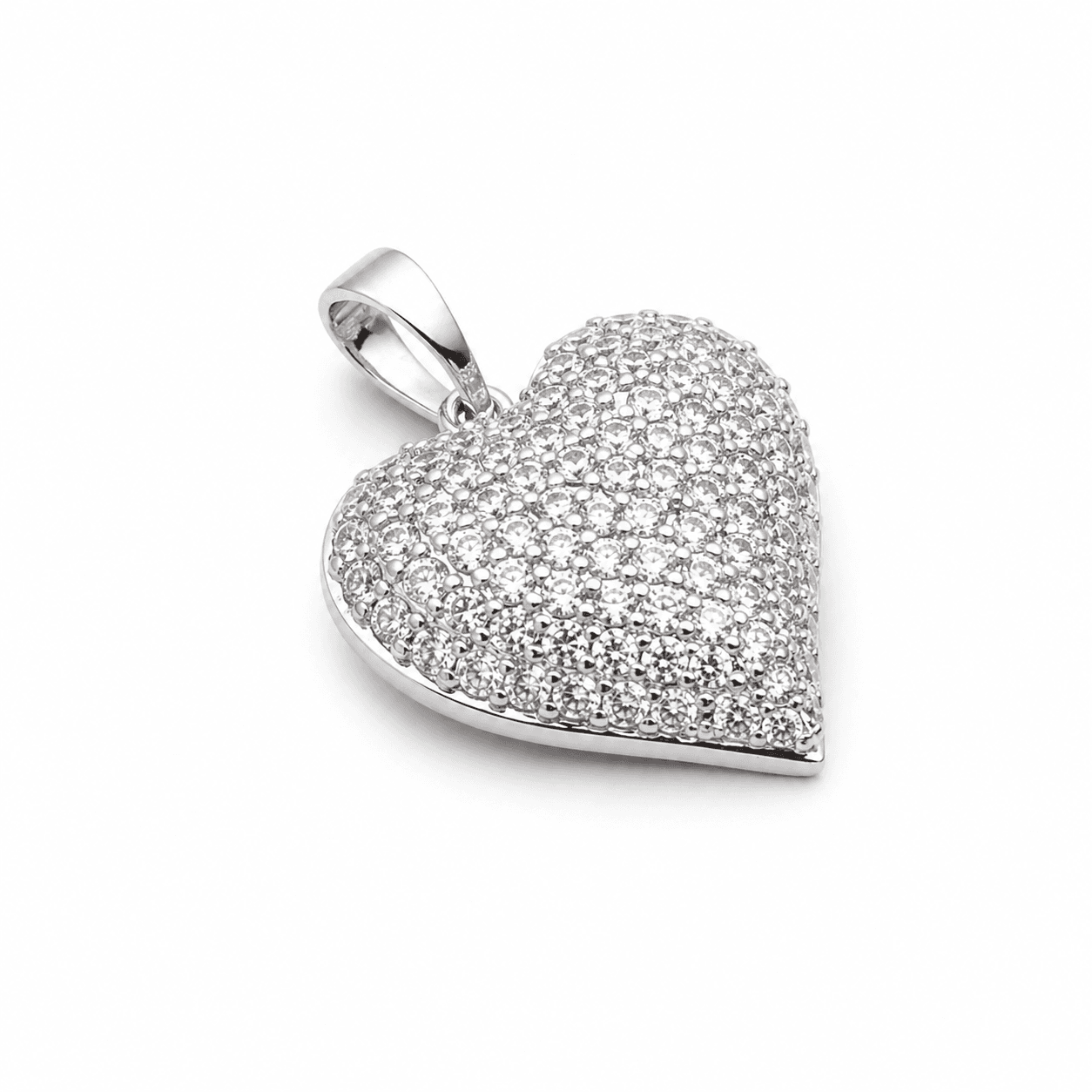 Diamond Dust Heart Pendant