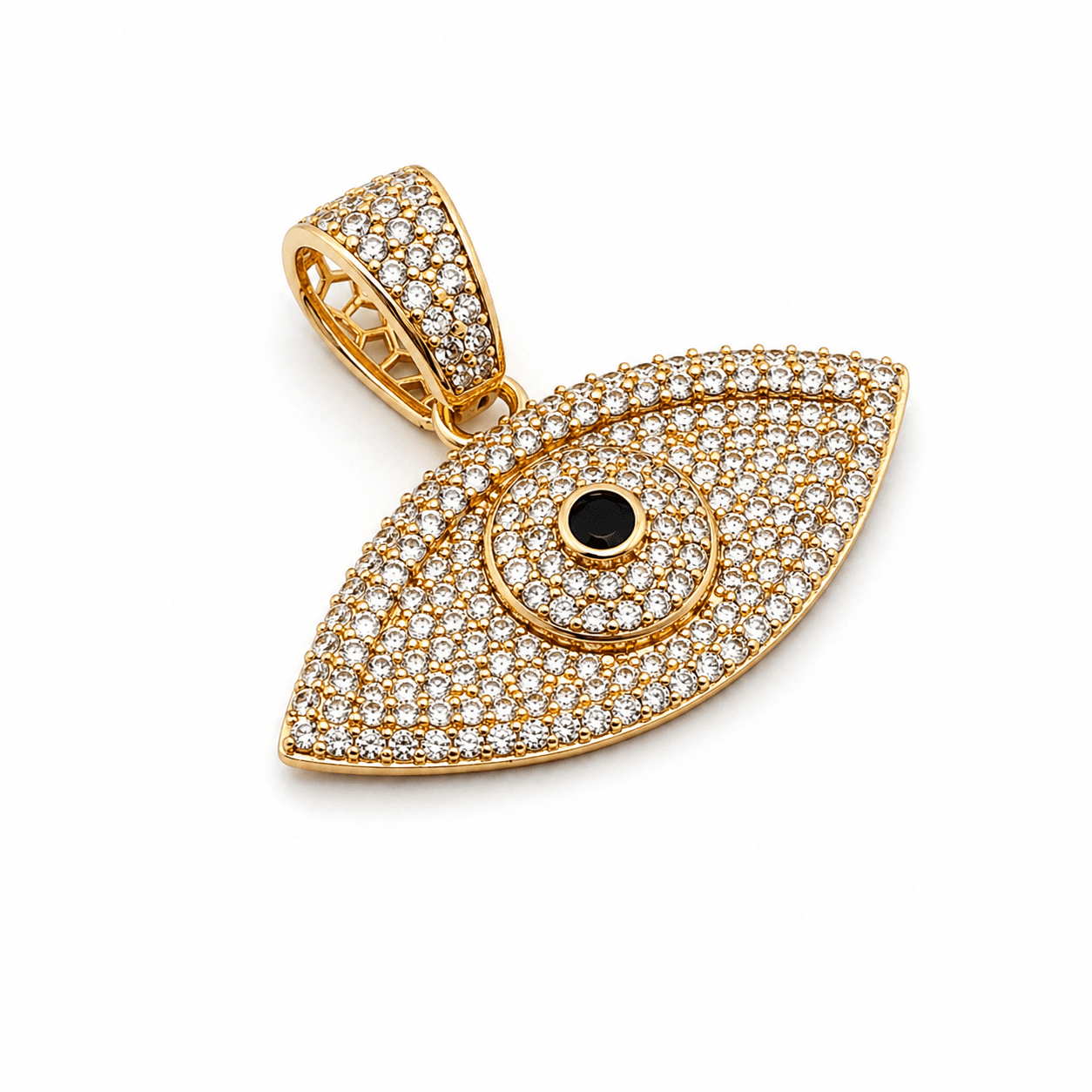 Evil Eye Diamond Studded Pendant
