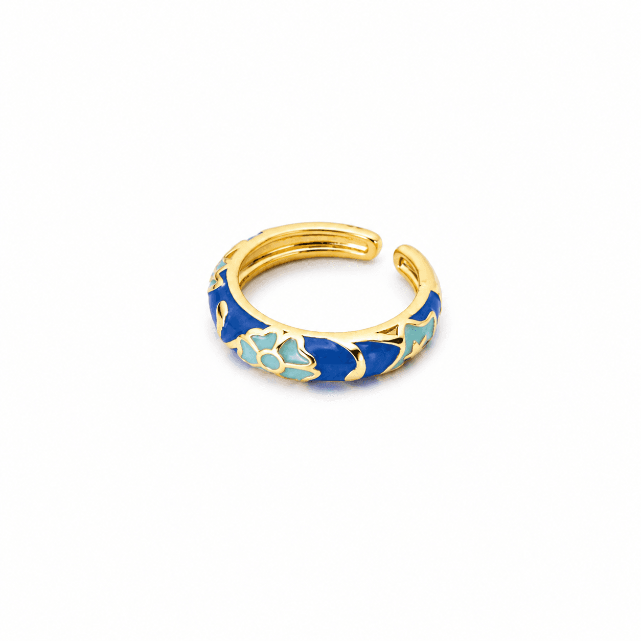 Anillo Flores Esmaltados Ring