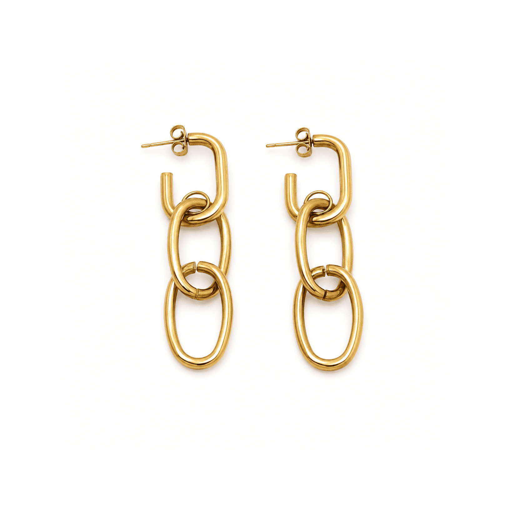 Drop Earrings With Alternate Links