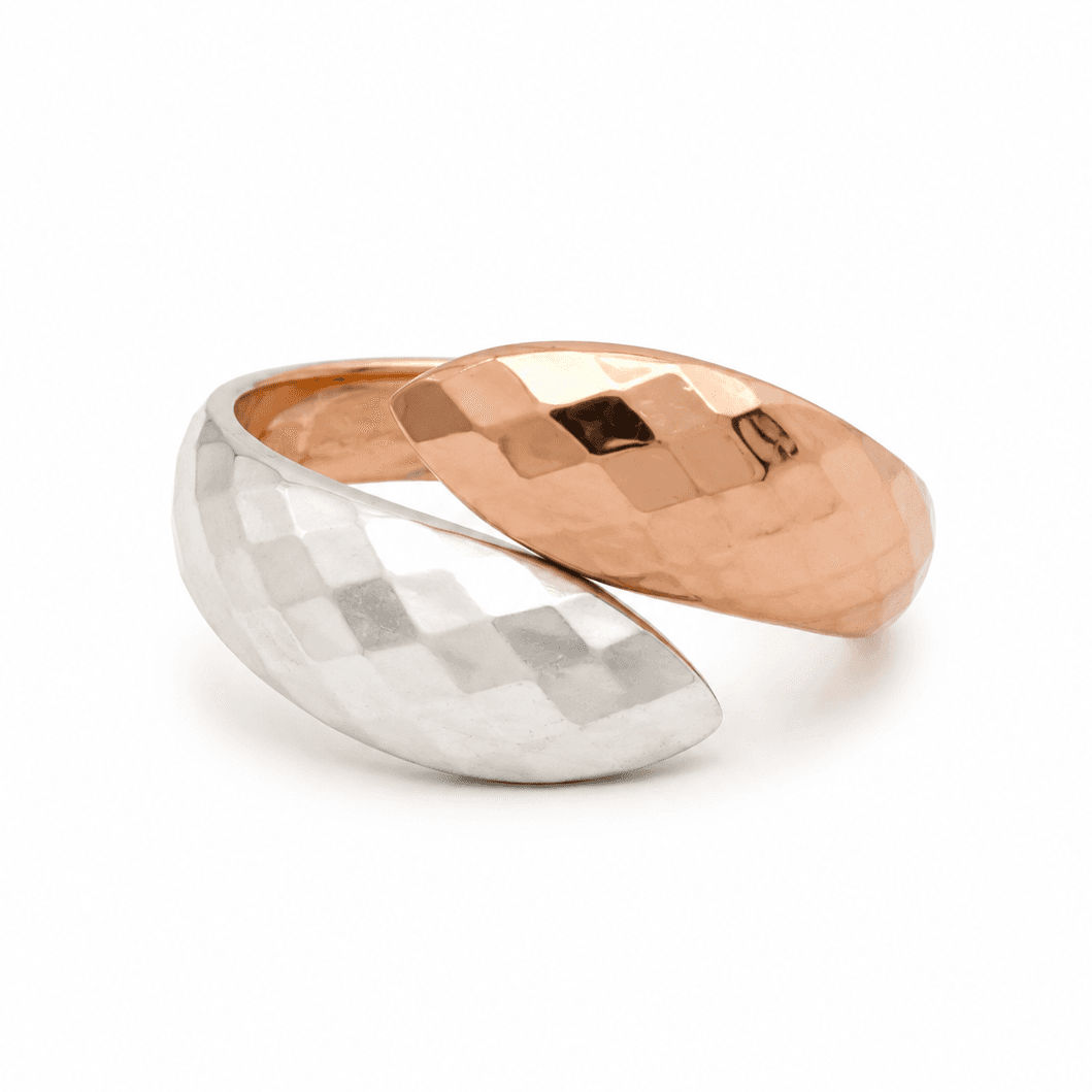 Eclipse Dual Tone Bangle Bracelet