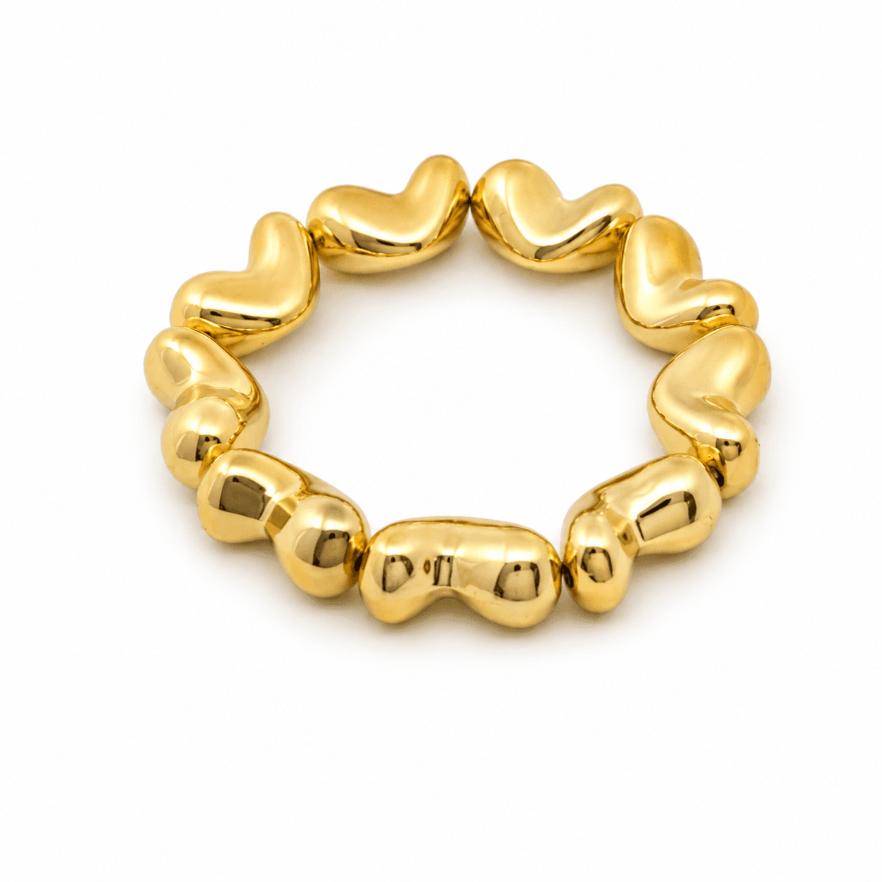 Luxe Puffy Heart Bracelet